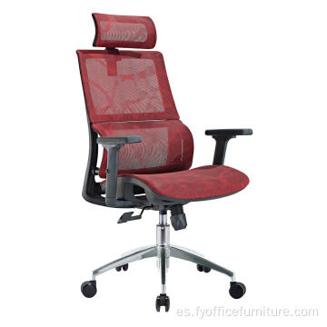 Silla de oficina ejecutiva con respaldo alto de malla ergonómica de venta al por mayor